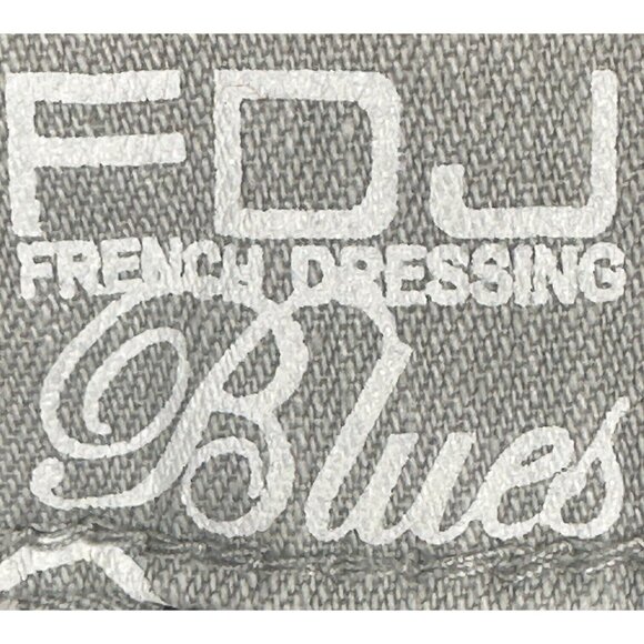 FDJ French Dressing Womens Jeans Olivia Straight Leg Stretch Light Gray Size 16 - Picture 12 of 16